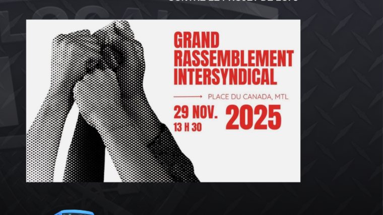 Mobilisation du 29 novembre contre le projet de loi 3 et la loi 14