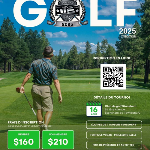 Les inscriptions sont toujours en cours pour le tournoi de golf le 16 août prochain dans la grande région de Québec au club de golf Stoneham.  Faites vite! Les places sont limitées!Pour vous inscrire => https://bit.ly/3G6k5TB