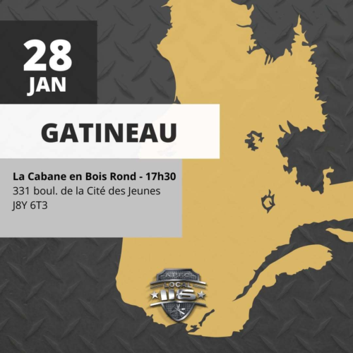 TOURNÉE PROVINCIALE!
👉 Ce soir, nous sommes à Gatineau! Venez en grand nombre!