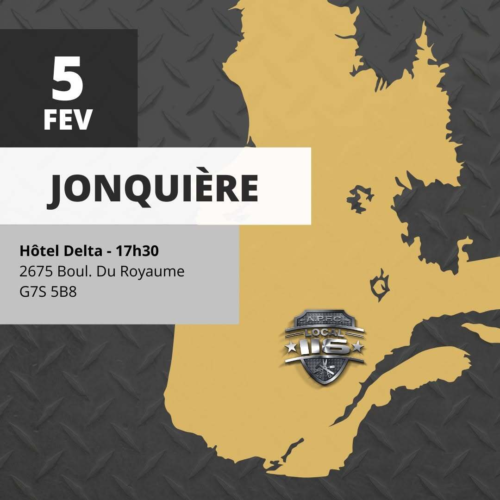 TOURNÉE PROVINCIALE!
👉 Ce soir, nous sommes à Jonquière! Venez en grand nombre!