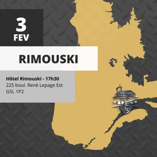TOURNÉE PROVINCIALE!
👉 Ce soir, nous sommes à Rimouski! Venez en grand nombre!